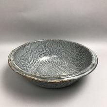 Load image into Gallery viewer, Vintage Gray Graniteware Enamel Bowl Farmhouse (3x12)
