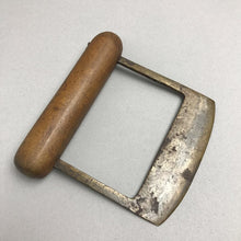Load image into Gallery viewer, Antique Primitive Hand Forged Food Chopper Wood Handle (6x6)
