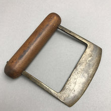 Load image into Gallery viewer, Antique Primitive Hand Forged Food Chopper Wood Handle (6x6)
