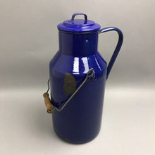 Load image into Gallery viewer, Vintage Blue Enamel Milk Can (14")
