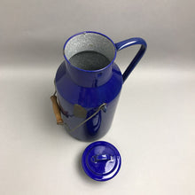 Load image into Gallery viewer, Vintage Blue Enamel Milk Can (14")
