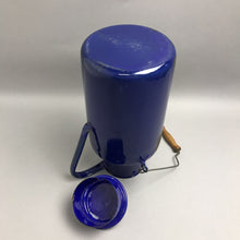 Load image into Gallery viewer, Vintage Blue Enamel Milk Can (14")
