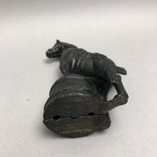 Load image into Gallery viewer, Ac Williams USA Original Cast Iron Circus Pony On Drum Coin Still Bank (5")
