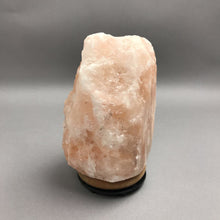 Load image into Gallery viewer, Natural Himalayan Pink Salt Lamp w/ Wooden Base &amp; Dimmer (7")
