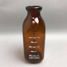Load image into Gallery viewer, Vintage Golden Arrow Dairy Amber Glass Milk Quart Bottle (9")
