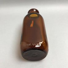 Load image into Gallery viewer, Vintage Golden Arrow Dairy Amber Glass Milk Quart Bottle (9")
