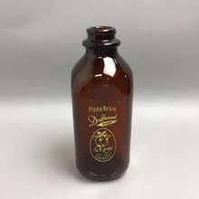 Load image into Gallery viewer, Vintage Amber Driftwood Dairy Drifty The Cow Milk Bottle (8.75”)
