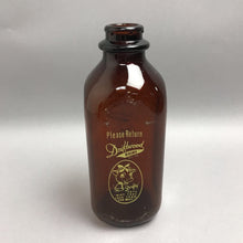 Load image into Gallery viewer, Vintage Amber Driftwood Dairy Drifty The Cow Milk Bottle (8.75”)
