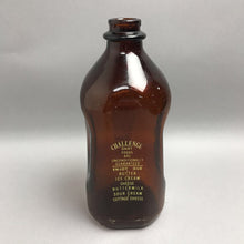 Load image into Gallery viewer, Vintage Challenge Dairy Amber Glass Milk Bottle (11")
