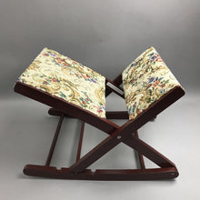 Load image into Gallery viewer, Rocking Wooden Foot Stool Foot Rest Foldable Upholstered (19")

