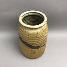 Load image into Gallery viewer, Vintage Clay Glazed Pottery Vase with Terra Cotta Base (10")

