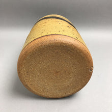 Load image into Gallery viewer, Vintage Clay Glazed Pottery Vase with Terra Cotta Base (10")

