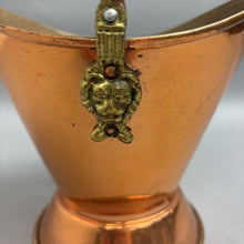 Load image into Gallery viewer, Vintage Douro B&amp;M Coal Bucket Copper &amp; Brass Lion Head Handle(7")
