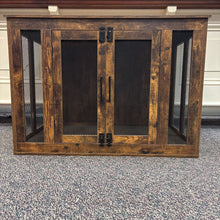 Load image into Gallery viewer, Wooden Dog Kennel End Table with Double Doors (26x37x22)
