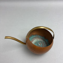 Load image into Gallery viewer, Vintage Antique Copper &amp; Brass Small Watering Can Garden Patina Rustic (3")
