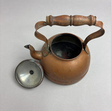 Load image into Gallery viewer, Vintage Copper Tea Pot Kettle Tagus R52 Portugal Rustic Farmhouse Kitchen Teapot (5x7)
