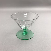 Load image into Gallery viewer, Vintage Uranium Martini Glass w/Green Tint (3 1/2") 3 Available
