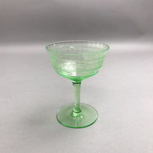 Load image into Gallery viewer, Vintage Uranium Champagne Glass w/Green Tint (4 1/2") 2 Available

