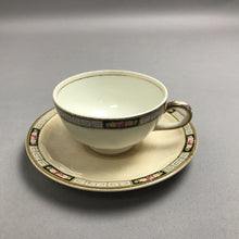 Load image into Gallery viewer, Greek Floral Trim Teacup w/ Saucer (2 1/2")

