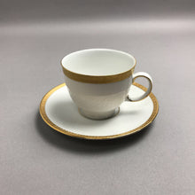 Load image into Gallery viewer, Greek Gold Trim Teacup w/ Saucer (3")
