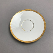 Load image into Gallery viewer, Greek Gold Trim Teacup w/ Saucer (3")
