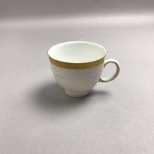 Load image into Gallery viewer, Greek Gold Trim Teacup w/ Saucer (3")
