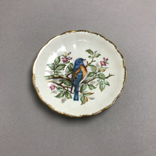 Load image into Gallery viewer, Vintage Hand Painted Bluebird China Teacup w/ Saucer (3")
