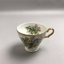 Load image into Gallery viewer, Vintage Hand Painted Bluebird China Teacup w/ Saucer (3")
