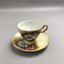 Load image into Gallery viewer, Vintage Hand Painted Floral China Teacup w/ Saucer (3")
