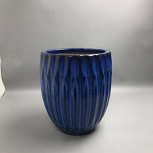 Load image into Gallery viewer, Blue Ceramic Planter
