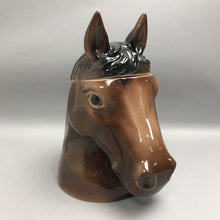 Load image into Gallery viewer, Tone World Brown Horse Cookie Jar (~10.75")
