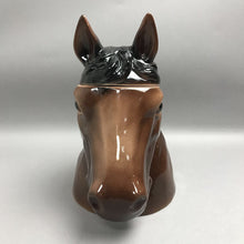 Load image into Gallery viewer, Tone World Brown Horse Cookie Jar (~10.75")

