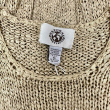 Load image into Gallery viewer, Natural Instincts Tan Loose Weave Boho Sweater (XL)

