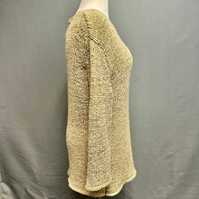 Load image into Gallery viewer, Natural Instincts Tan Loose Weave Boho Sweater (XL)
