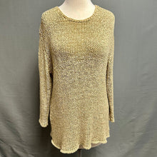 Load image into Gallery viewer, Natural Instincts Tan Loose Weave Boho Sweater (XL)
