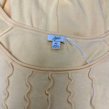 Load image into Gallery viewer, J Jill Butter Yellow Ruffled Pullover Sweater (XL)
