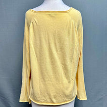 Load image into Gallery viewer, J Jill Butter Yellow Ruffled Pullover Sweater (XL)
