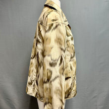 Load image into Gallery viewer, Chicos Neutral Tone Abstract Print Silk Jacket (16/18)
