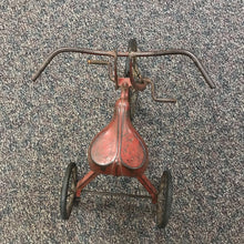 Load image into Gallery viewer, Antique Red Steel Tricycle with Heart Shaped Seat (20x14)
