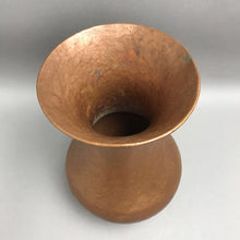 Load image into Gallery viewer, Vintage Hand Hammered Solid Copper Flower Bud Vase (9")
