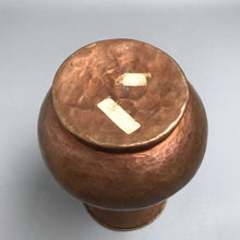Load image into Gallery viewer, Vintage Hand Hammered Solid Copper Flower Bud Vase (9")
