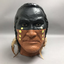 Load image into Gallery viewer, Hand Crafted Indian Chief Clay Bust Signed (12")
