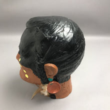 Load image into Gallery viewer, Hand Crafted Indian Chief Clay Bust Signed (12")
