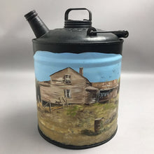 Load image into Gallery viewer, Vintage Painted Gas Can Folk Art Signed (12")
