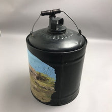 Load image into Gallery viewer, Vintage Painted Gas Can Folk Art Signed (12")
