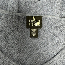 Load image into Gallery viewer, Eileen Fisher Cornflower Blue V-Neck Textured Sweater (XL)
