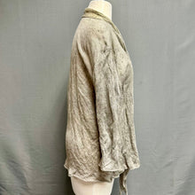 Load image into Gallery viewer, Eileen Fisher Taupe Lightweight Crinkle Knit Open Front Cardigan (XL)
