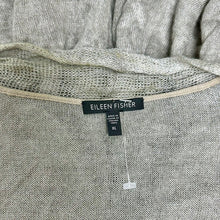 Load image into Gallery viewer, Eileen Fisher Taupe Lightweight Crinkle Knit Open Front Cardigan (XL)
