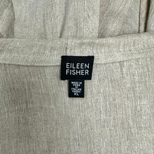 Load image into Gallery viewer, Eileen Fisher Tan Linen Hooded Open Front Long Sleeve Top (XL)
