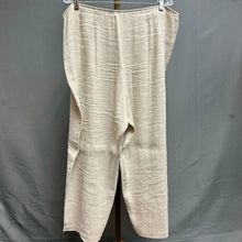 Load image into Gallery viewer, EIleen Fisher Tan Linen Pants (1X)
